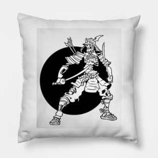 warrior skeleton Pillow