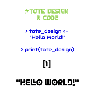 Tote Bag Design Programming | R Code True Color T-Shirt