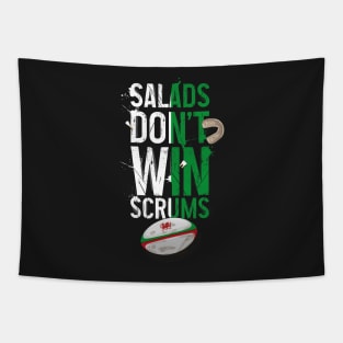 Wales Rugby / Salads don't win scrums / funny rugby Tapestry