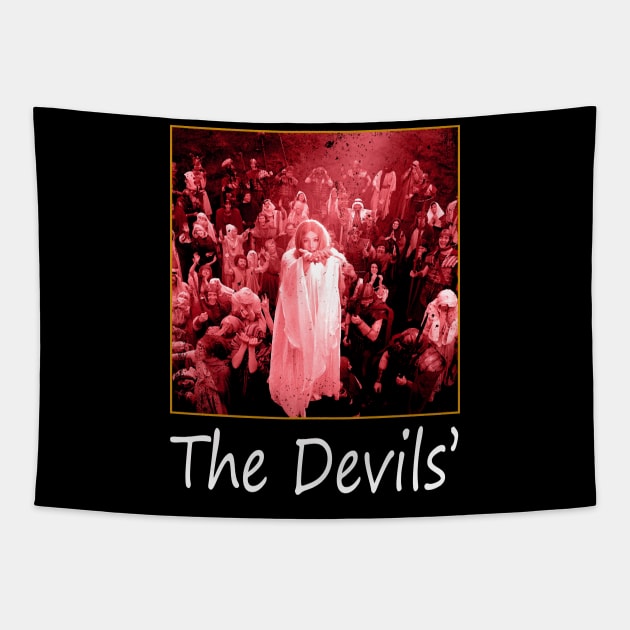 Dress to Defy Devil Characters on Edgy Movie-Inspired Tees Tapestry by HOuseColorFULL