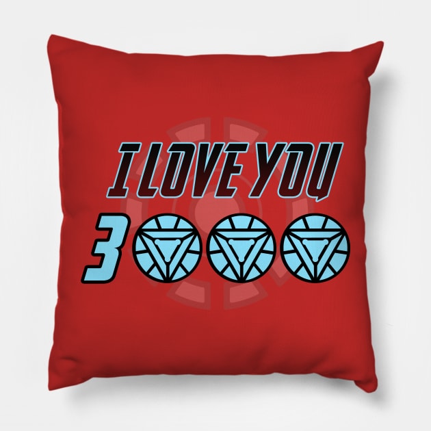 I Love You 3000 Pillow by NotoriousMedia