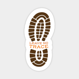 Leave No Trace Hiking Boot Print Magnet