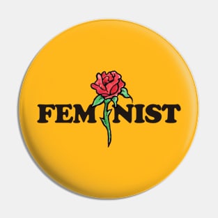 Feminist Rose Pin