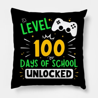 Level 100 Days Of School Unlocked Pillow