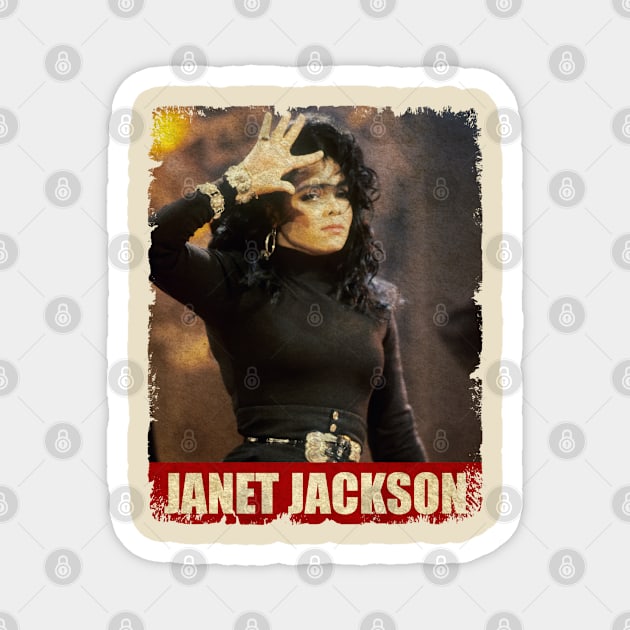 Janet Jackson - NEW RETRO STYLE Magnet by FREEDOM FIGHTER PROD