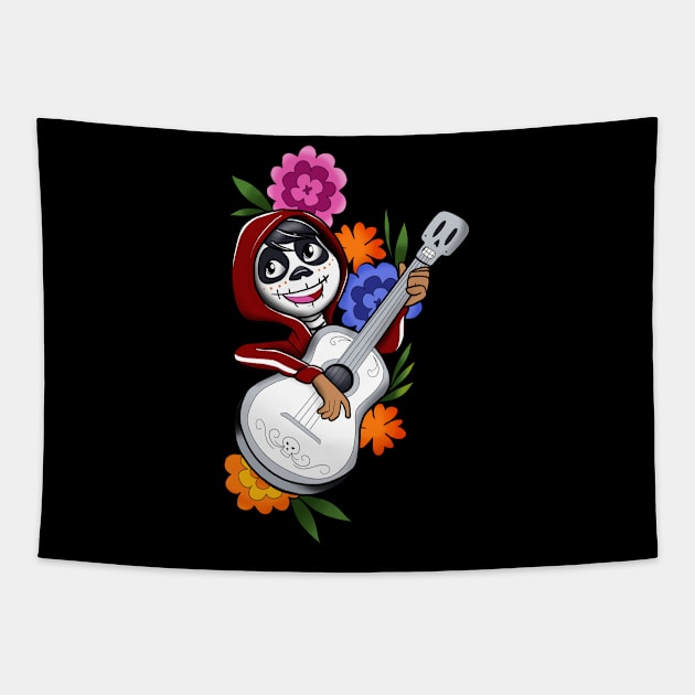 Poco Loco Tapestry by Jurassic Ink