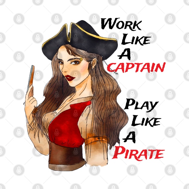 Female Pirate Work Like a Captain by Joaddo