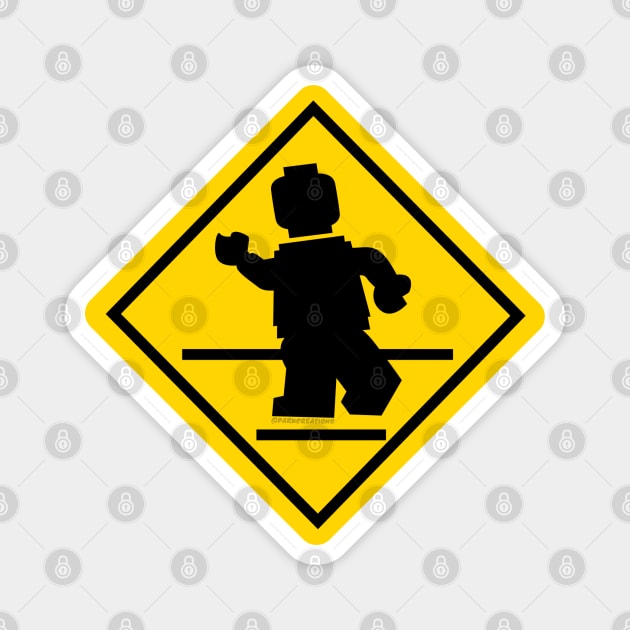 LEGO Crosswalk Sign Magnet by Parkcreations