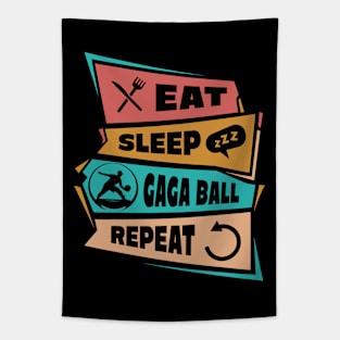 Eat Sleep Gaga Ball Repeat Tapestry