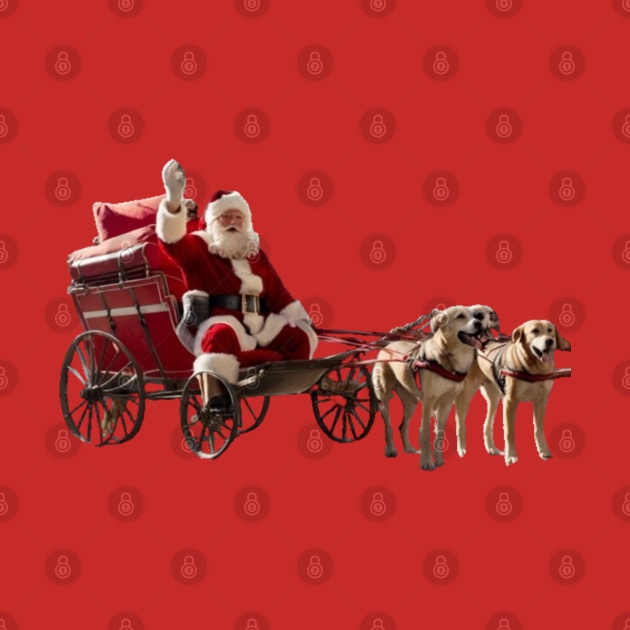 Santa Claus dog christmas by Imaginate