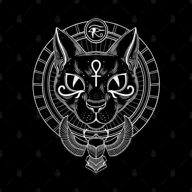 Bastet. Egyptian cat goddess by OccultOmaStore