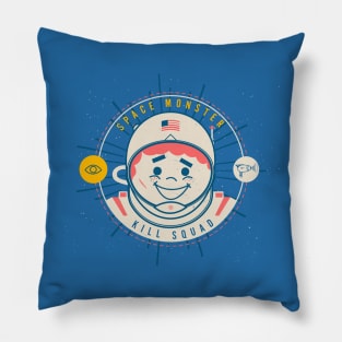 Space Monster Kill Squad Pillow