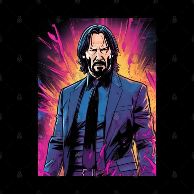 John Wick Comic book style_006 by Buff Geeks Art