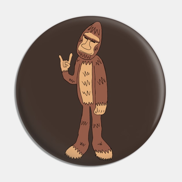 Rock on sasquatch Pin by OzOddball