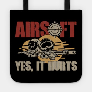 Airsoft Yes, It Hurts Funny Tote