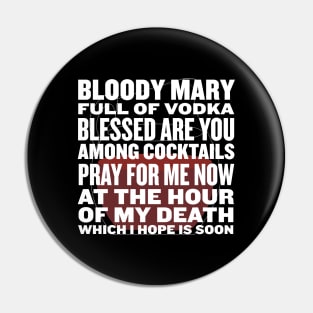 Sterling Archer Bloody Mary Prayer Pin