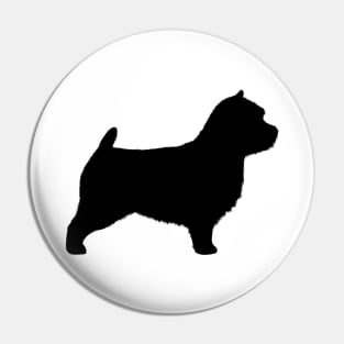 Norwich Terrier Silhouette(s) Pin