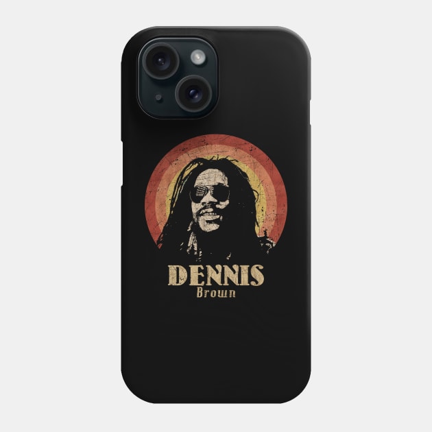 Retro Sunset Dennis Brown Phone Case by Next And Stop