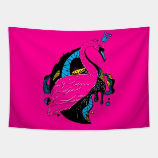 CMYK Swan Queen Tapestry