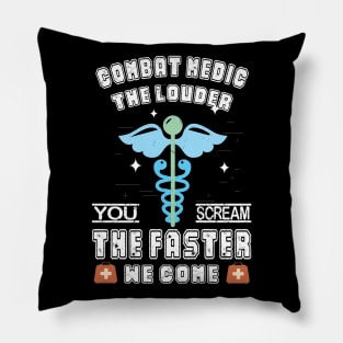 Combat Medic Army Vintage Outfit Pillow