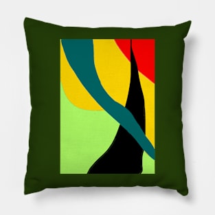 Geometric Shapes Cubist Art | Abstract Art Design Pillow