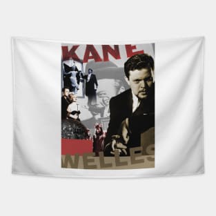 Orson Welles Collage Portrait Tapestry