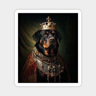 Regal Rottweiler - Medieval German Queen Magnet