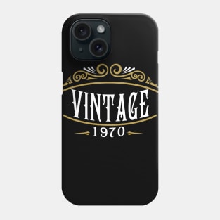 Vintage 1970 Shirt, 50th Birthday, 50th Birthday Gift, 50th Birthday Shirt, 50th Birthday Party, 1970 T-Shirt Phone Case