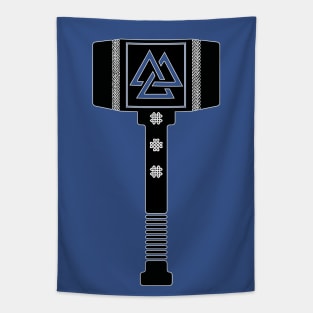 Thor Hammer Valknut Symbol Tapestry