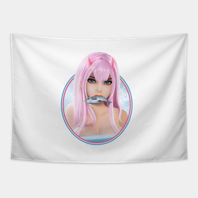 zero two Tapestry by Vhitostore