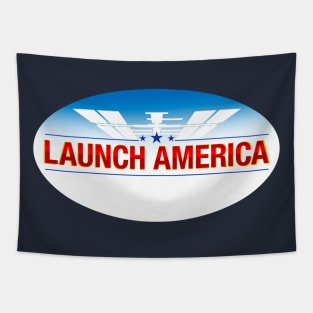 Launch America Logo Tapestry