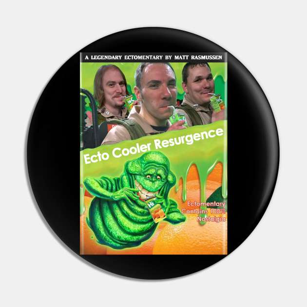 Ecto Cooler Resurgence Poster Style D Pin by Twin Ports Ghostbusters