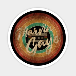 Marvin Gaye Vintage Circle Art Magnet