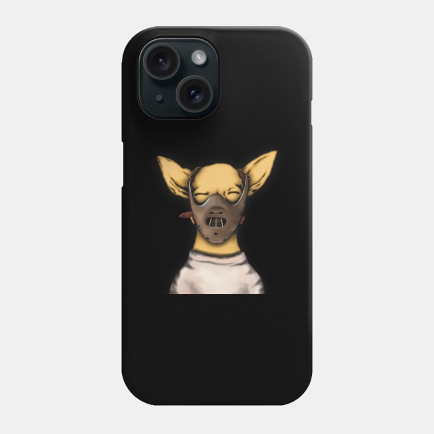 Cannibal Chihuahua Phone Case by DakiPukiTeeStudio