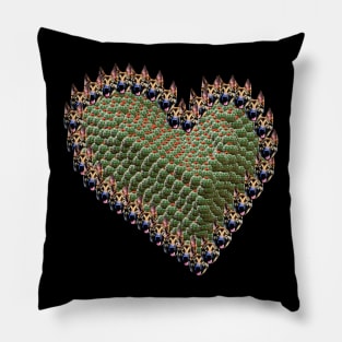 German Shepherd cactus heart Pillow