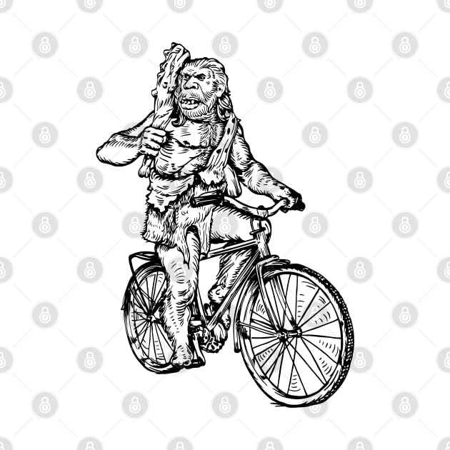 SEEMBO Neanderthal Cycling Bicycle Cyclist Biker Biking Bike by SEEMBO