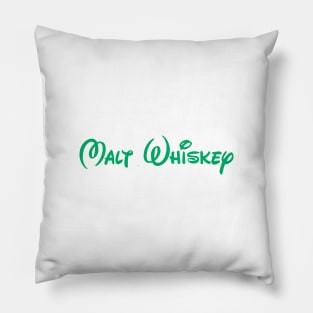 Malt Whiskey (green) Pillow