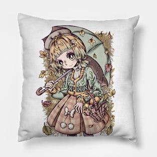 autumn girl Pillow