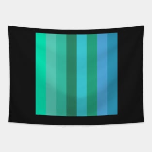 blue and gree minimalist stripe pattern Tapestry