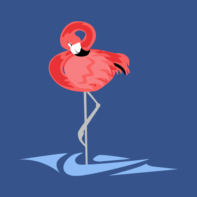 Pink Flamingo by LyddieDoodles