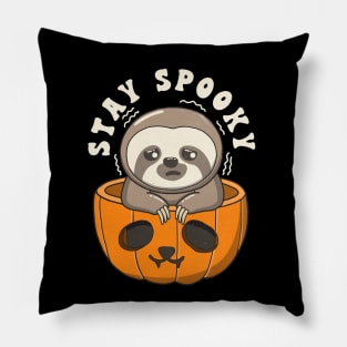 Cute Sloth Stay Spooky Pillow