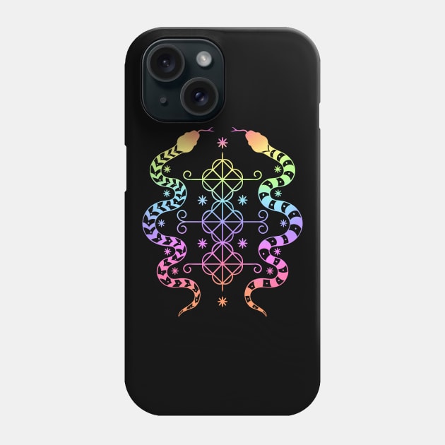 Damballah Wedo Veve loa symbol Phone Case by OccultOmaStore