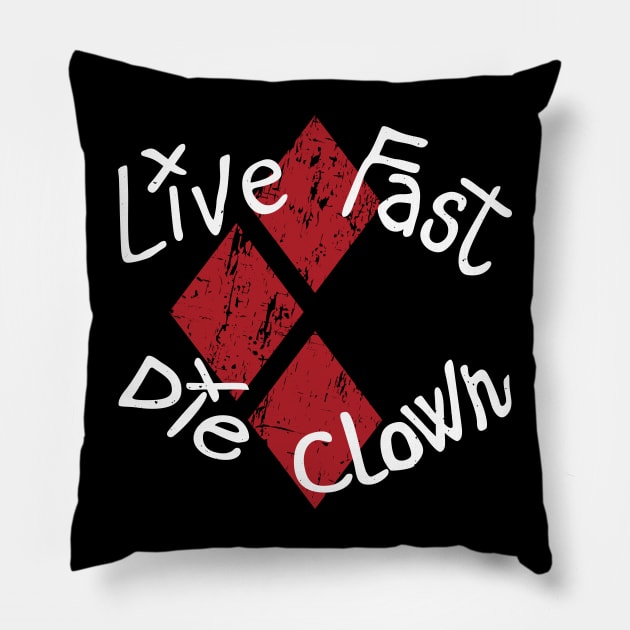 Die Clown Pillow by teesgeex