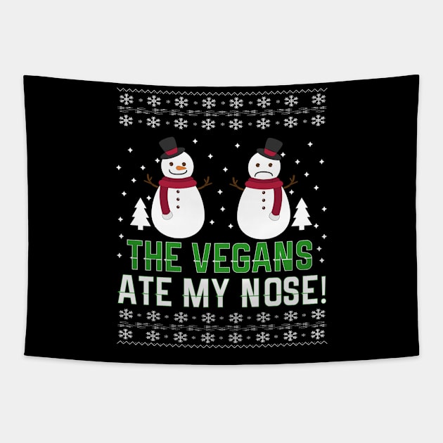 the vegan ate my nose Tapestry by soopa