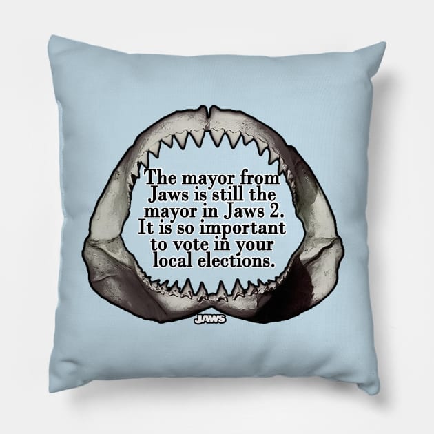 Vote In Your Local Elections Pillow by Exploitation-Vocation