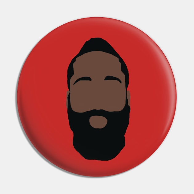 James Harden Face Art Pin by xRatTrapTeesx