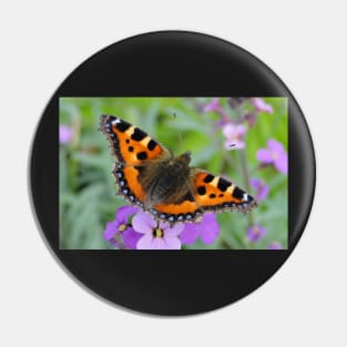 Small Tortoiseshell Butterfly Pin