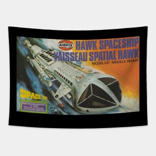 Vintage Model Kit Box Art - Hawk Space Fighter Tapestry