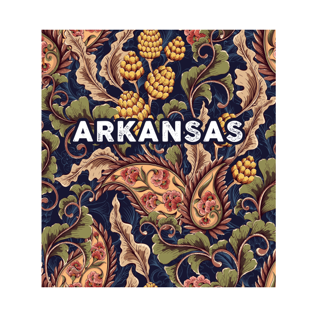 Strong Arkansas State Vintage Floral Arkansas Arkansas TShirt
