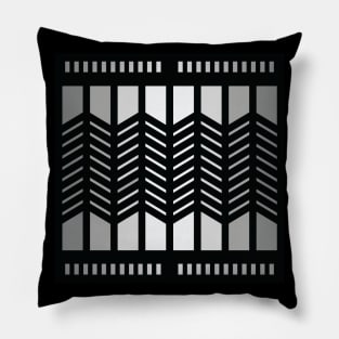 “Dimensional Planes (1)” - V.1 Grey - (Geometric Art) (Dimensions) - Doc Labs Pillow